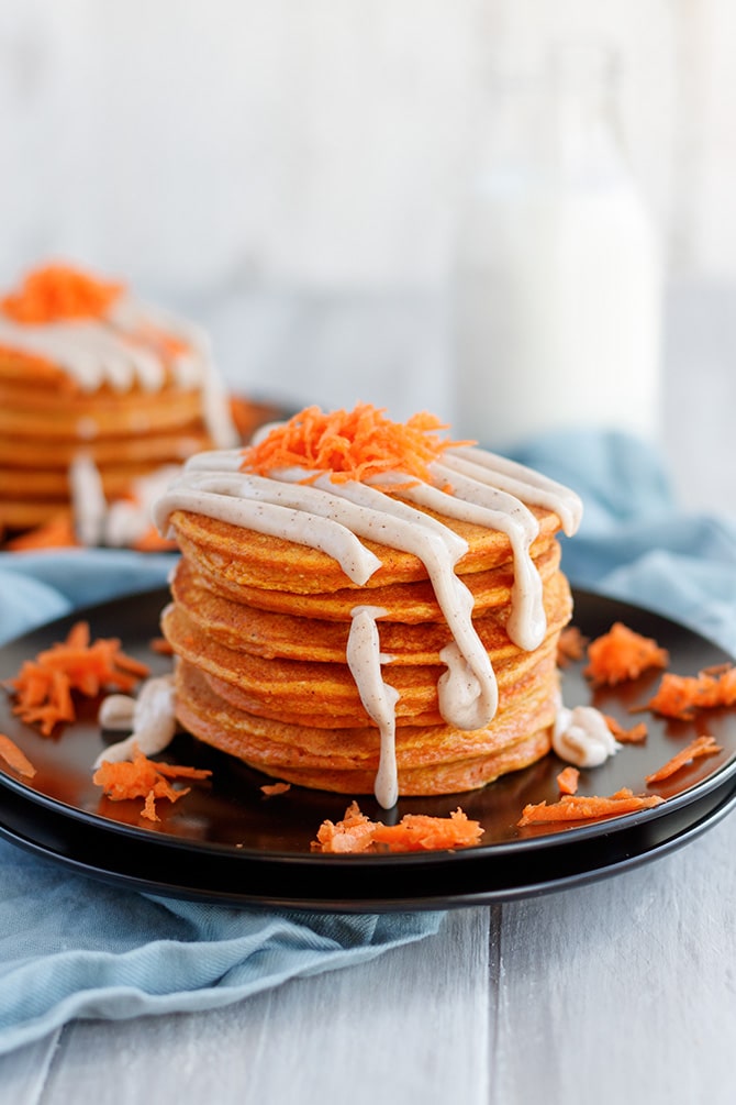 Carrot Cake Protein Pancakes