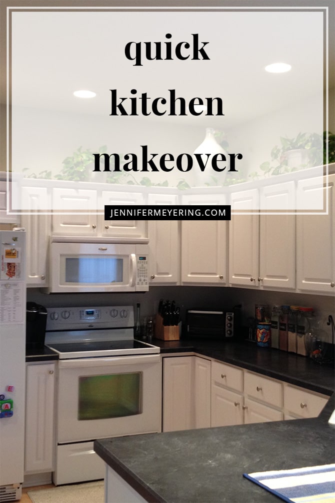 Quick Kitchen Makeover - JenniferMeyering.com