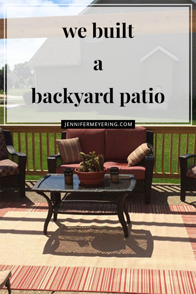 Backyard Patio - JenniferMeyering.com