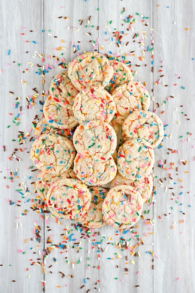 Cake Batter Funfetti Cookies