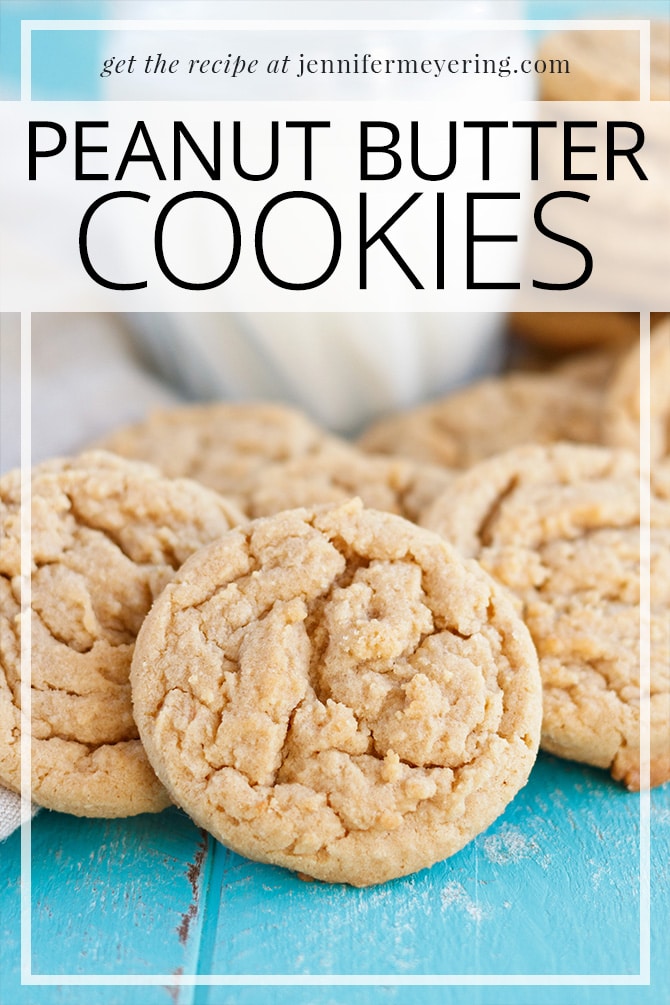 Peanut Butter Cookies - JenniferMeyering.com