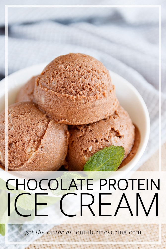 Chocolate Protein Ice Cream - JenniferMeyering.com