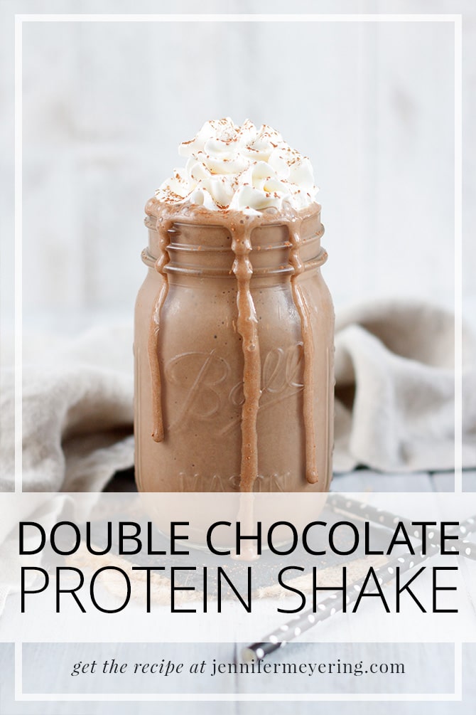 Double Chocolate Protein Shake - JenniferMeyering.com