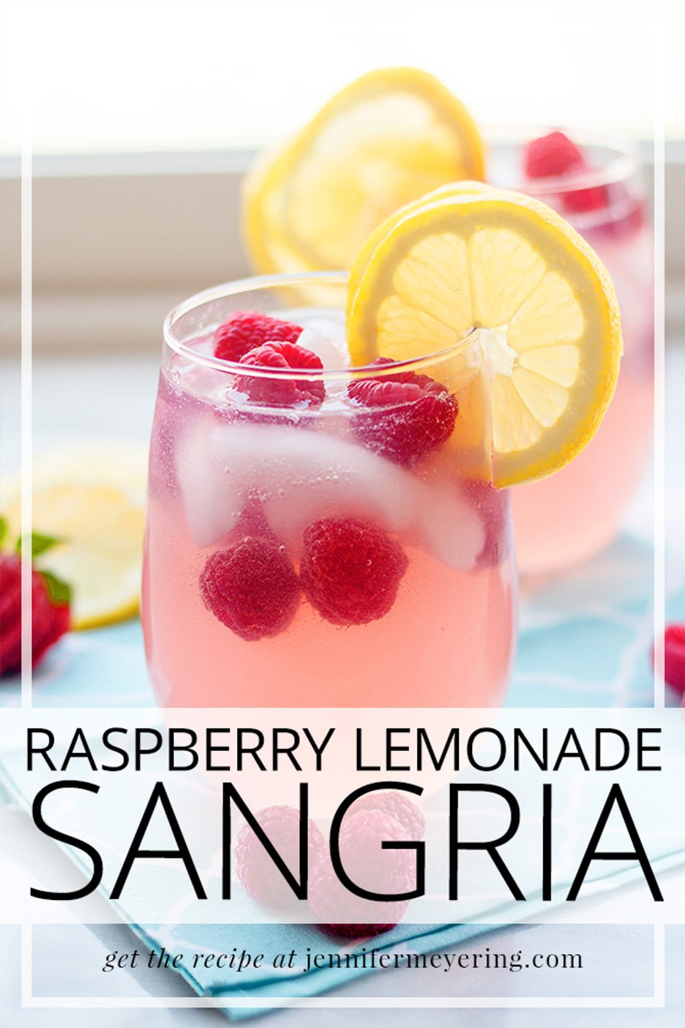 Raspberry Lemonade Sangria | JenniferMeyering.com