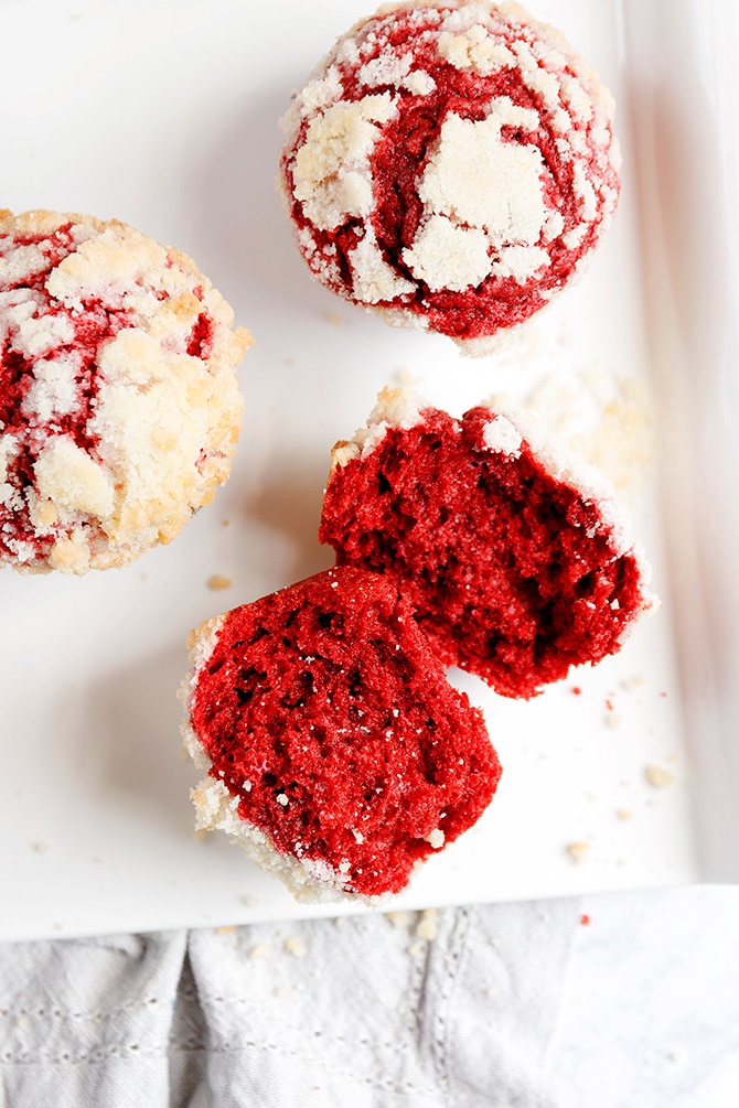 Red Velvet Cream Cheese Muffins - A baJillian Recipes