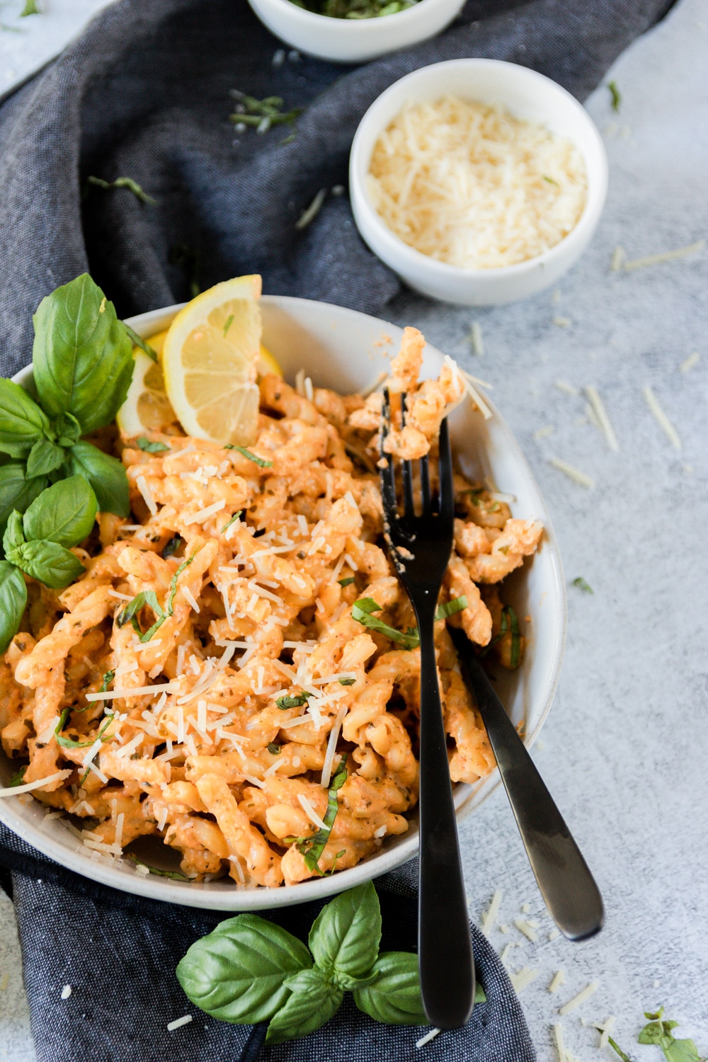Roasted Red Pepper &Amp; Goat Cheese Pasta