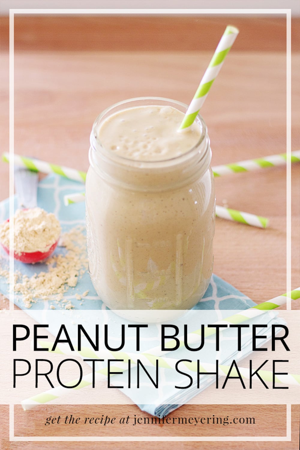 Peanut Butter Protein Smoothie | JenniferMeyering.com