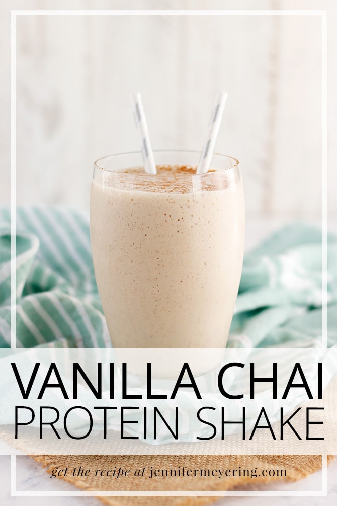 Vanilla Chai Protein Shake - JenniferMeyering.com