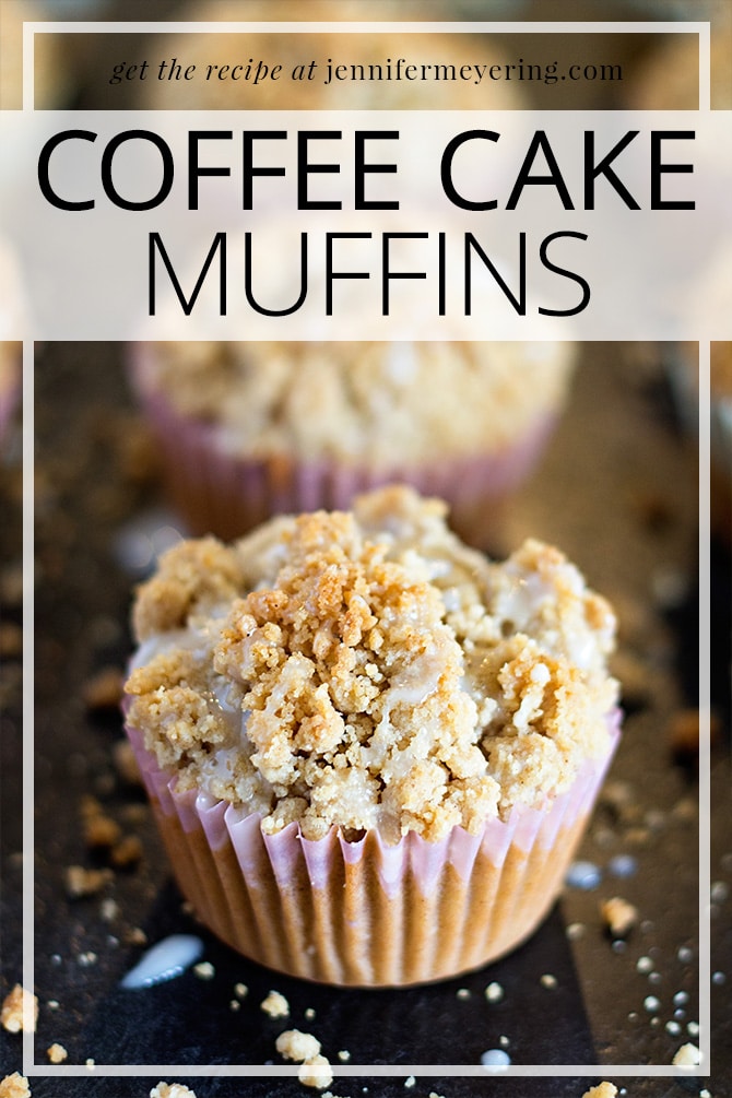 Coffee Cake Muffins - JenniferMeyering.com
