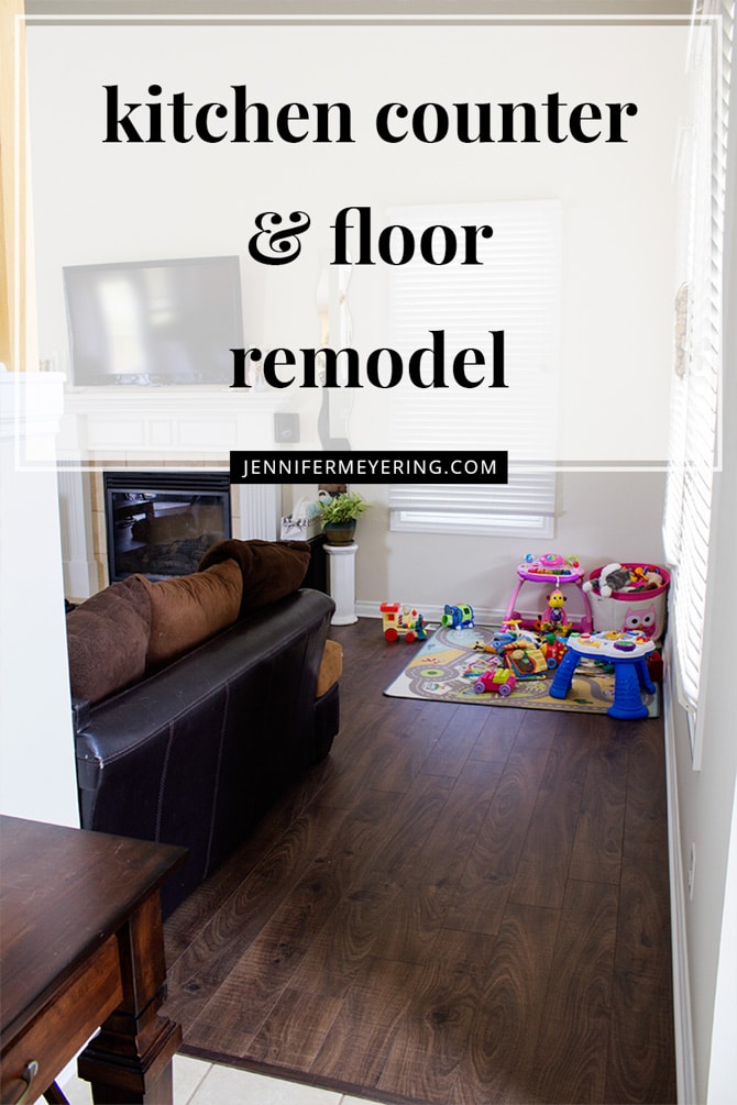 Kitchen Counter & Floor Remodel - JenniferMeyering.com