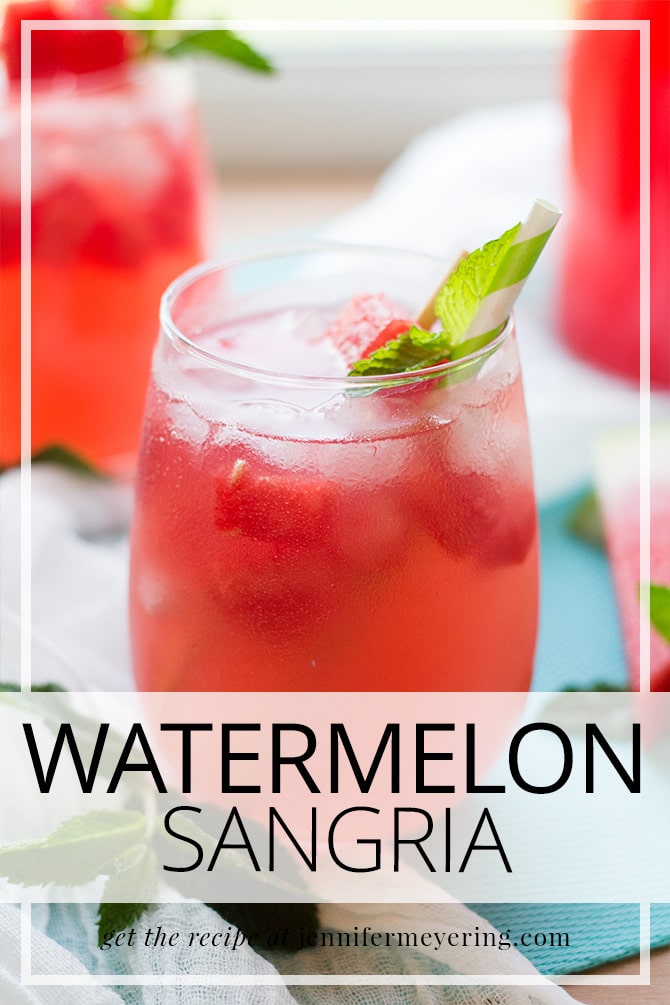Watermelon Sangria | JenniferMeyering.com