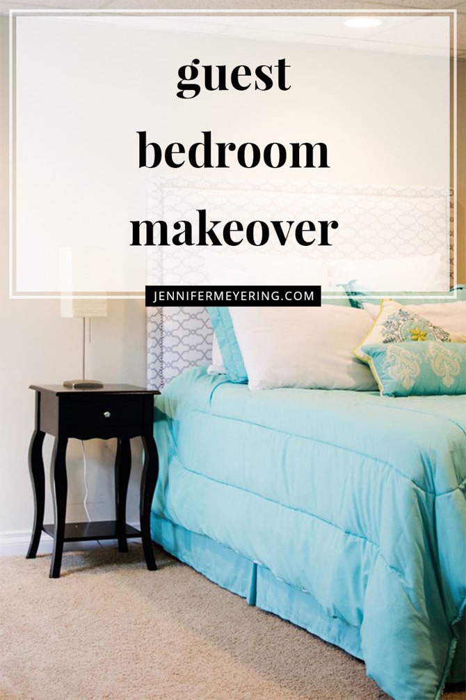 Guest Bedroom Makeover - JenniferMeyering.com