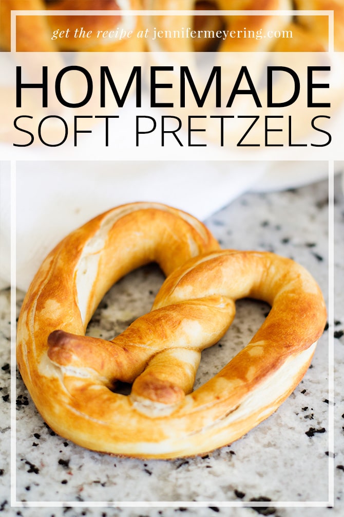 Homemade Soft Pretzels -- JenniferMeyering.com
