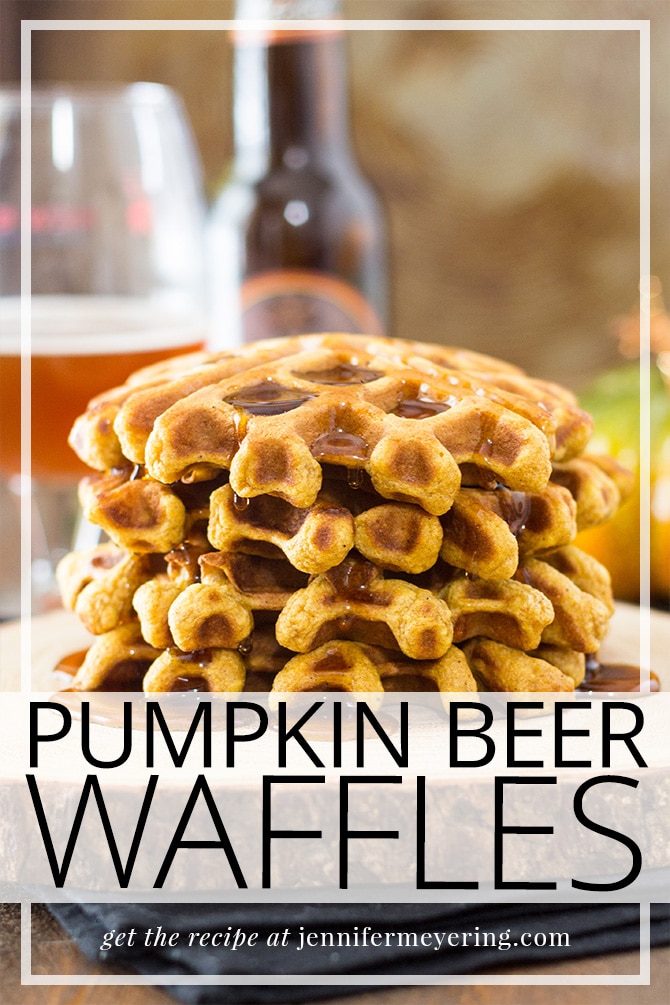 Pumpkin Ale Waffles - JenniferMeyering.com