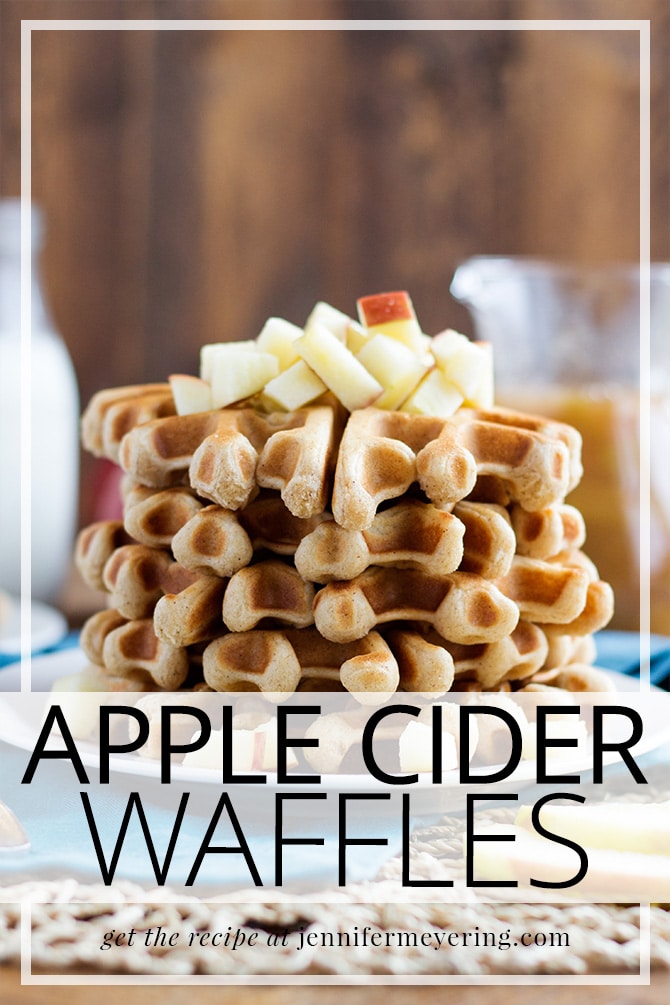 Apple Cider Waffles - JenniferMeyering.com