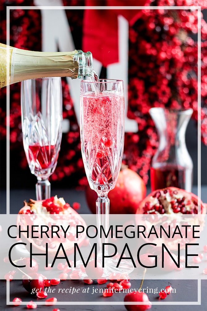 Cherry Pomegranate Champagne - JenniferMeyering.com