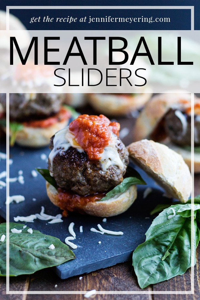 Meatball Sliders - JenniferMeyering.com