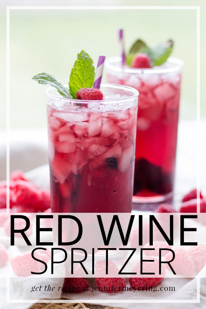 Red Wine Spritzer - JenniferMeyering.com