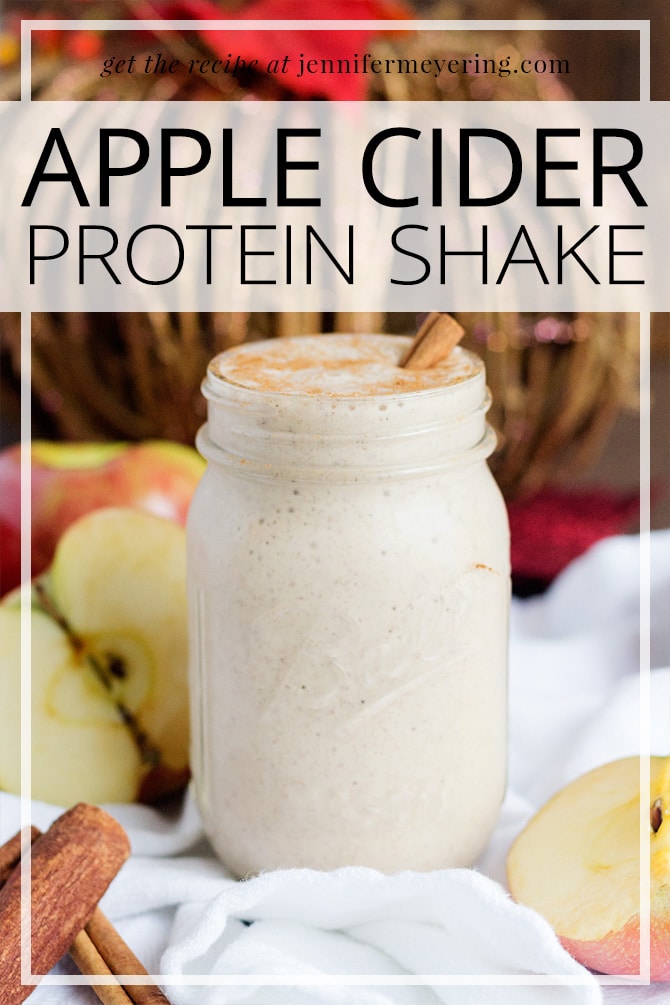 Spiced Apple Cider Protein Shake - JenniferMeyering.com