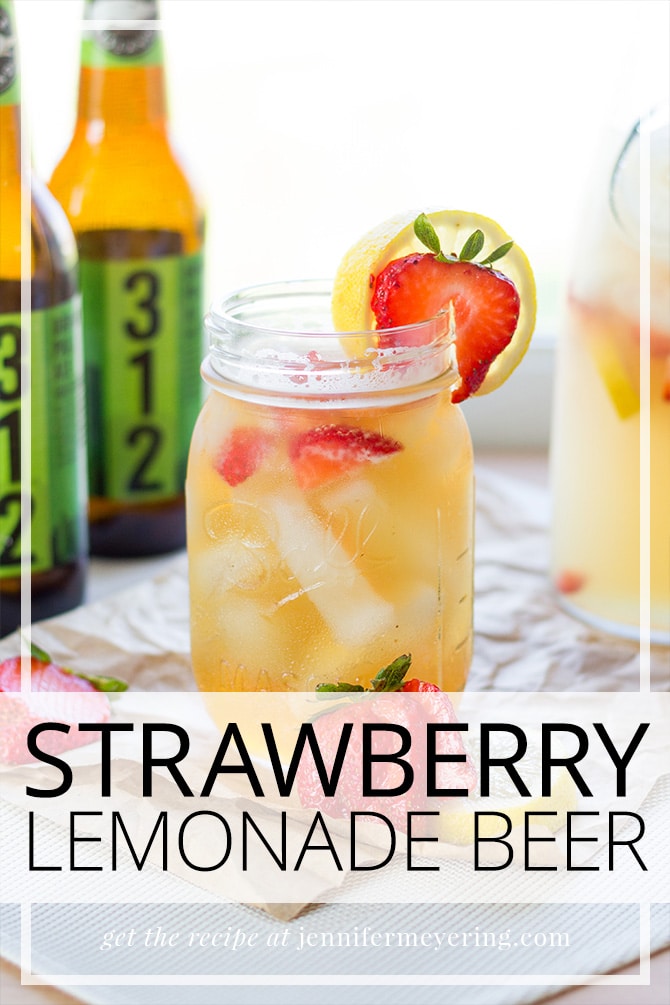 Strawberry Lemonade Beer - JenniferMeyering.com