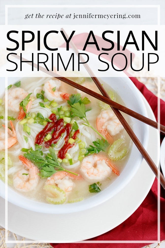 Spicy Asian Shrimp Soup - JenniferMeyering.com
