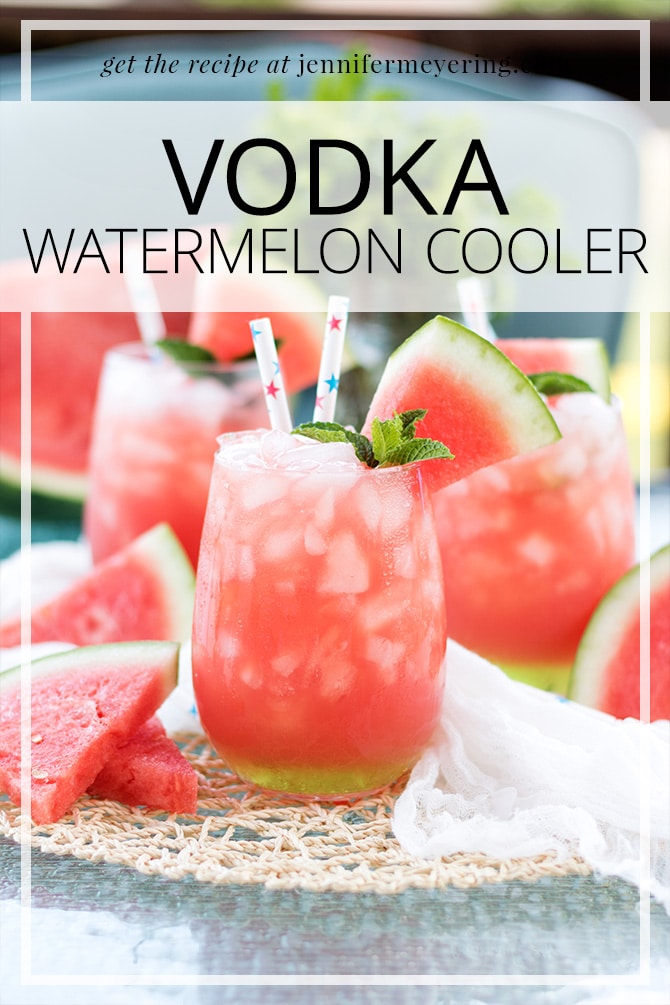 Vodka Watermelon Cooler - JenniferMeyering.com