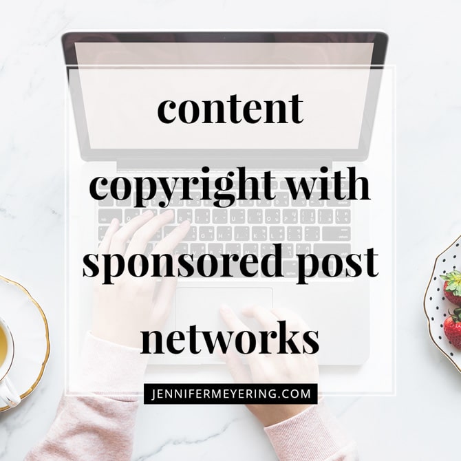 Content Copyright With Sponsored Post Networks