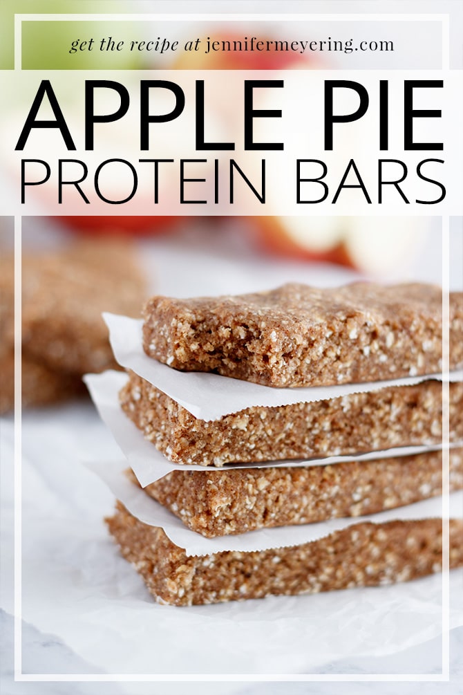 Apple Pie Protein Bars - JenniferMeyering.com