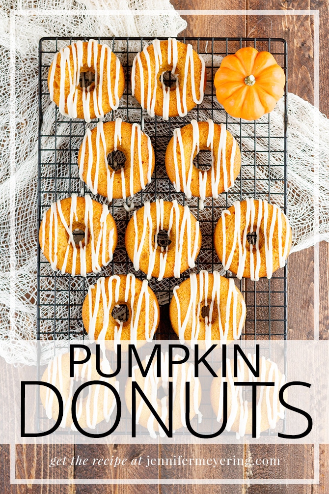 Pumpkin Donuts - JenniferMeyering.com