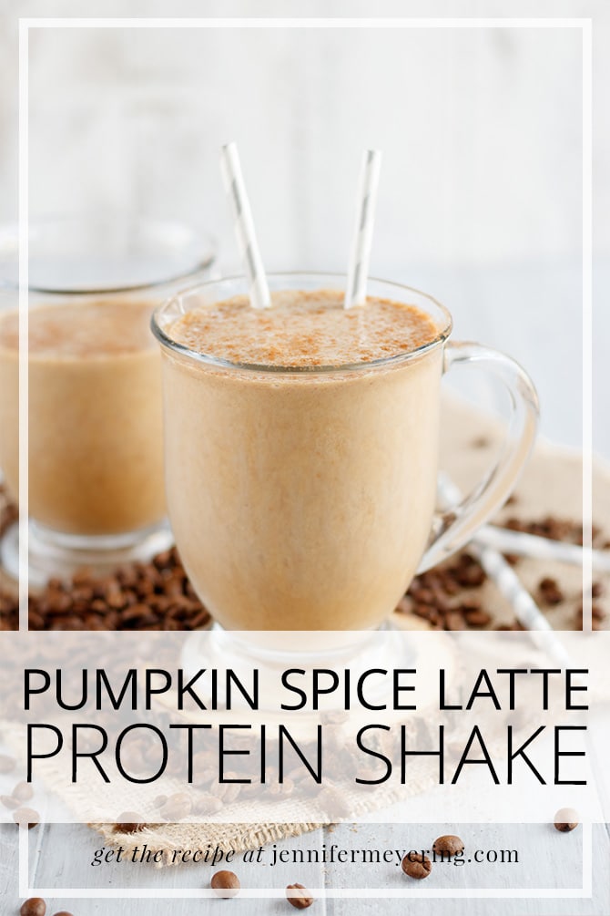 Pumpkin Spice Latte Protein Shake - JenniferMeyering.com