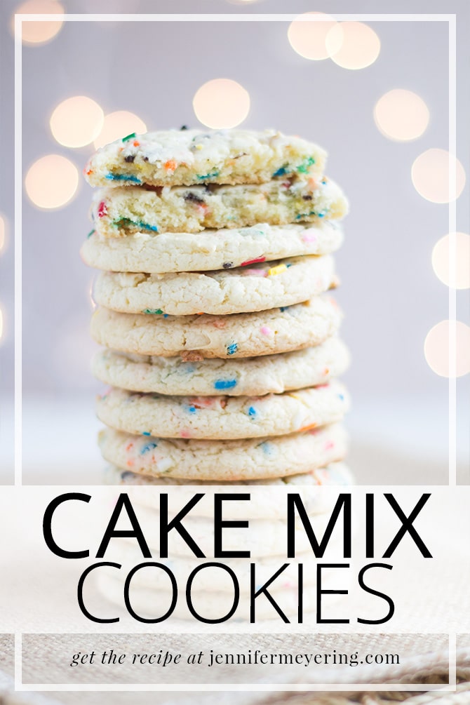 Cake Mix Cookies - JenniferMeyering.com