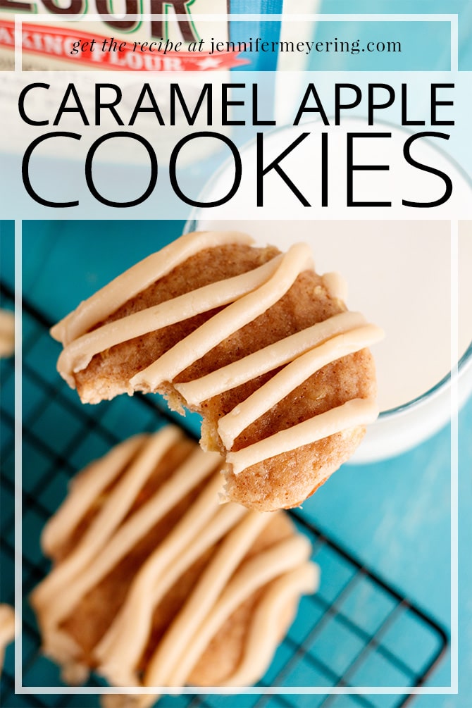 Caramel Apple Cookies - JenniferMeyering.com