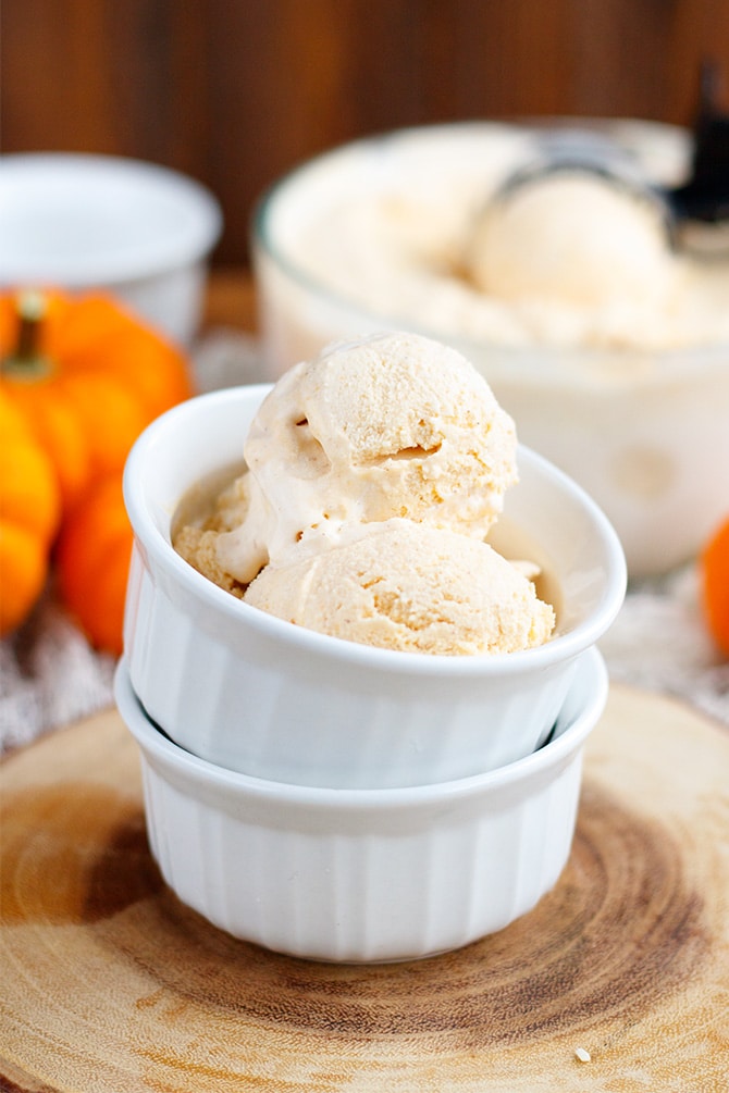 Pumpkin Marshmallow Ice Cream