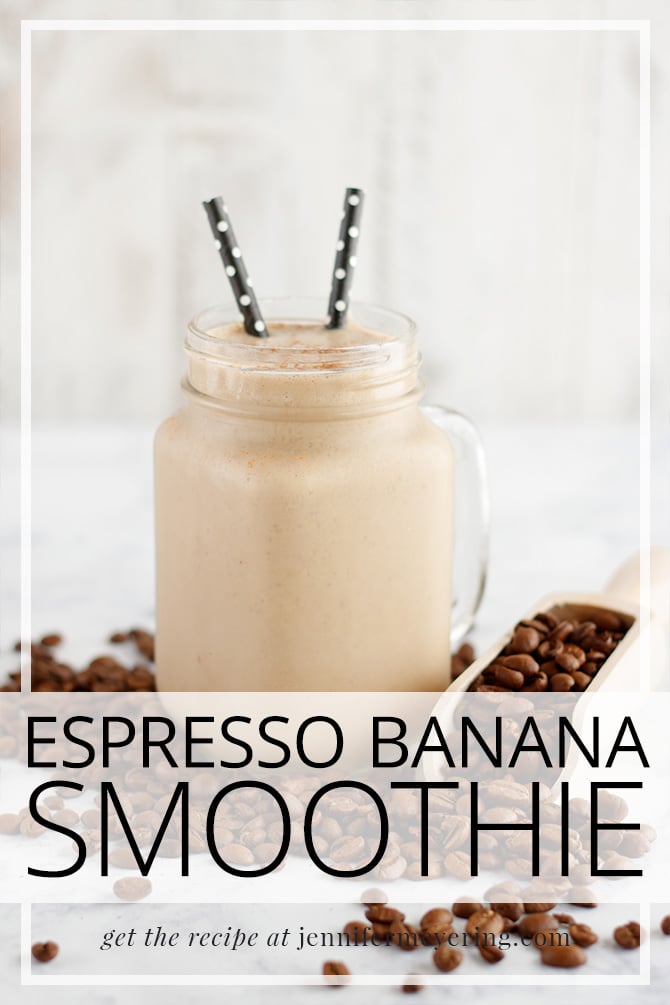 Espresso Banana Smoothie - JenniferMeyering.com