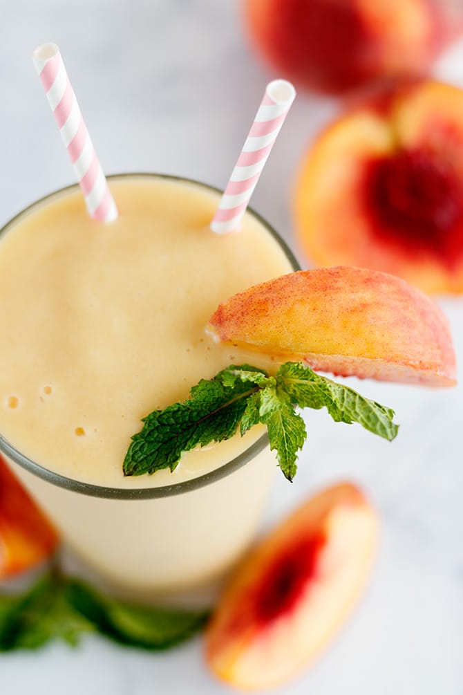 Peach Mango Protein Shake