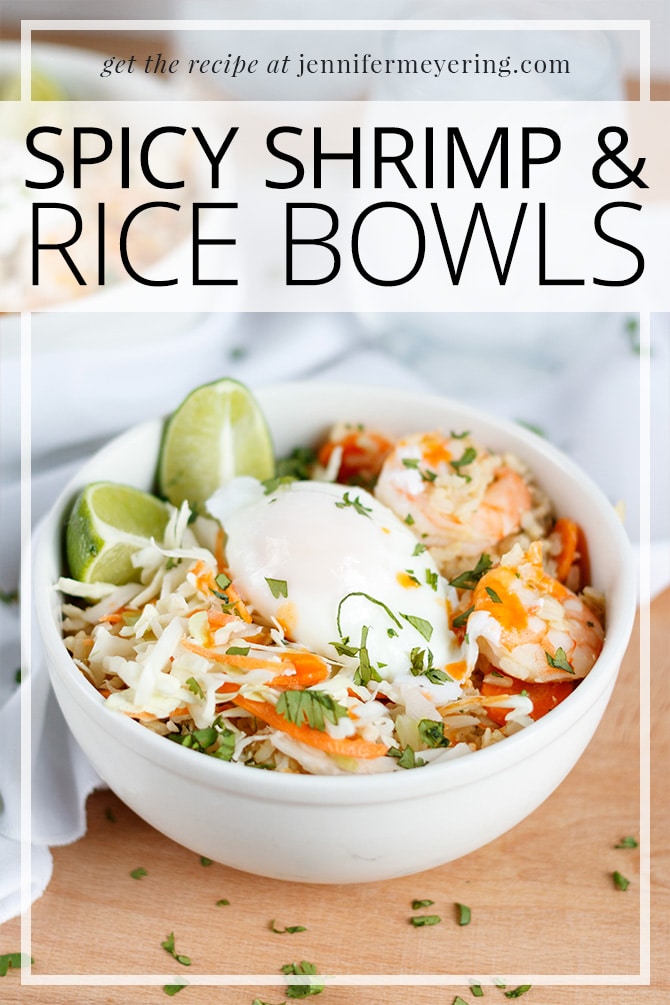 Spicy Shrimp & Rice Bowl - JenniferMeyering.com
