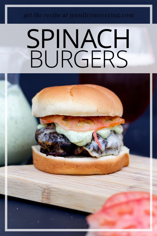 Spinach Burgers - JenniferMeyering.com