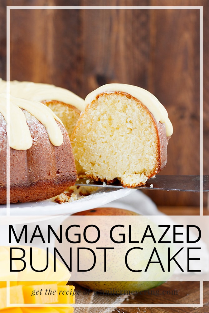 Mango Glazed Bundt Cake - JenniferMeyering.com