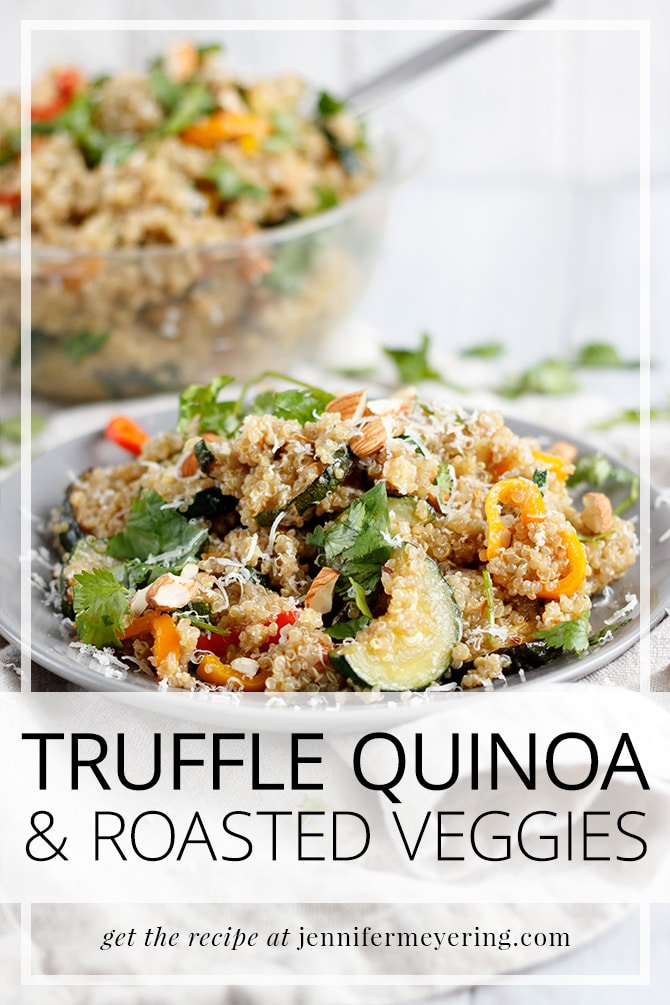Truffle Quinoa & Veggies - JenniferMeyering.com