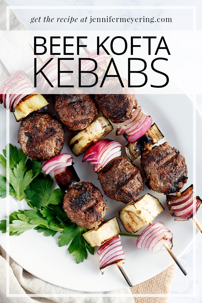 Beef Kofta Kebabs - JenniferMeyering.com