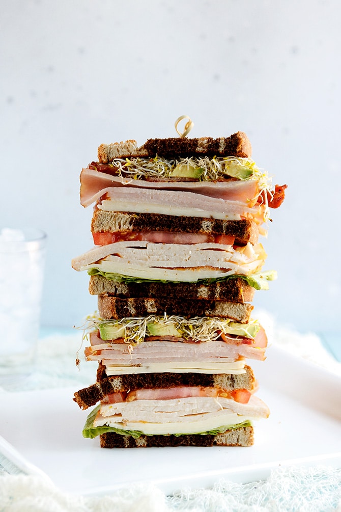 Turkey Avocado Club Sandwich