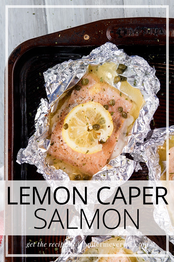 Lemon Caper Salmon - JenniferMeyering.com