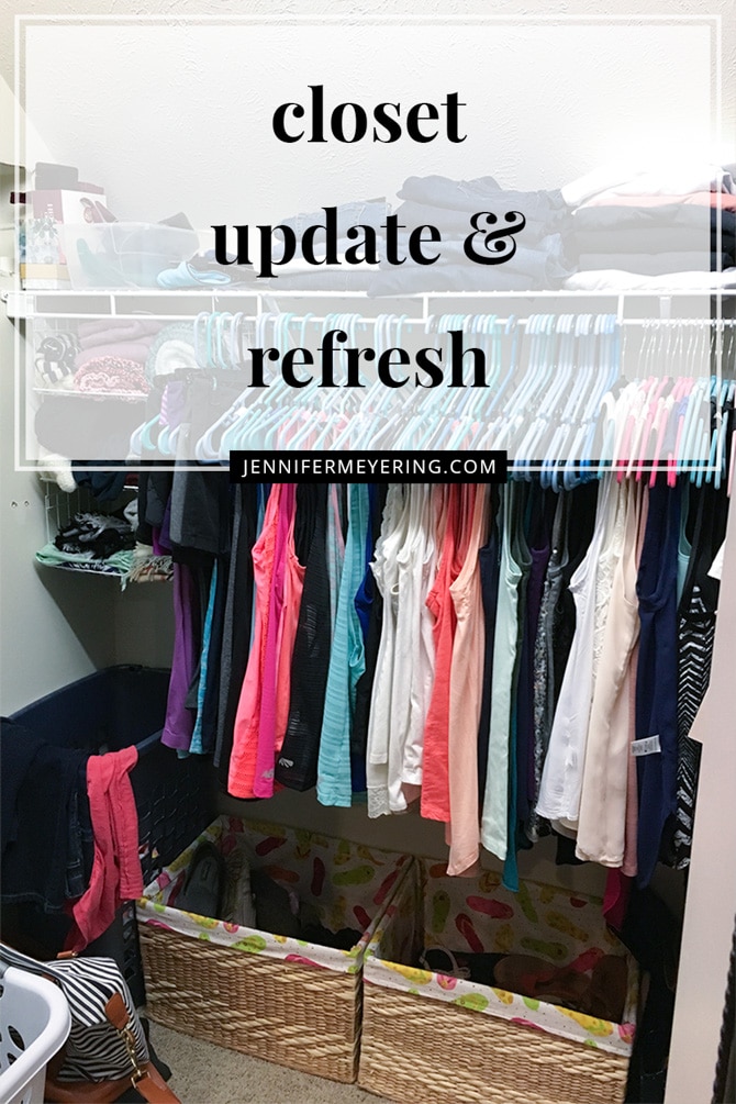 Closet Update & Refresh - JenniferMeyering.com