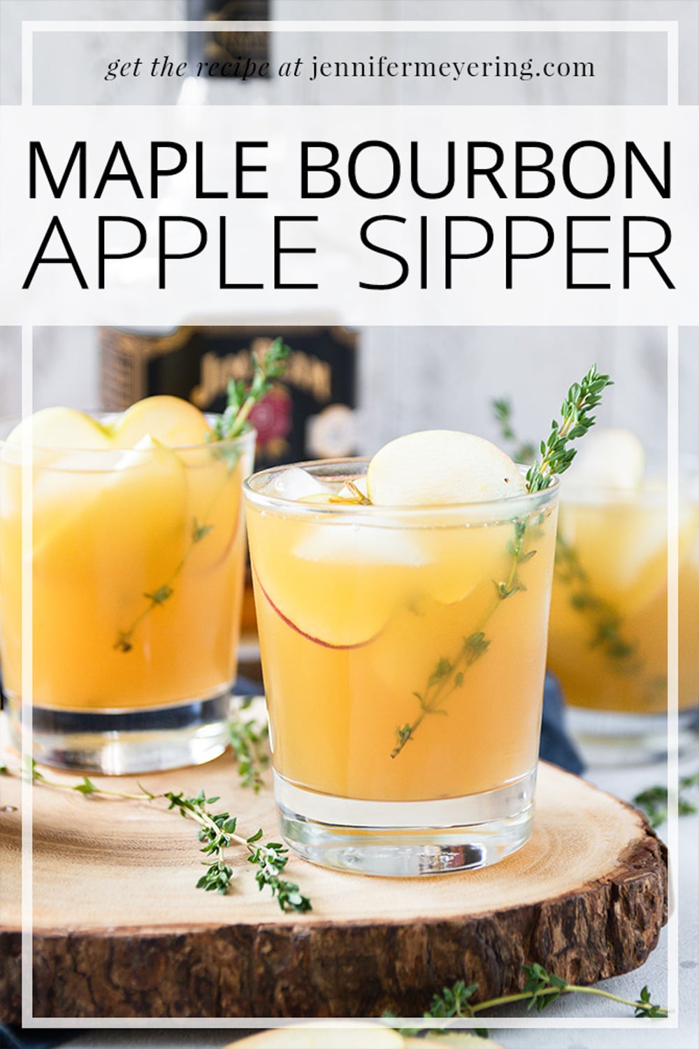 Maple Bourbon Apple Sipper - JenniferMeyering.com