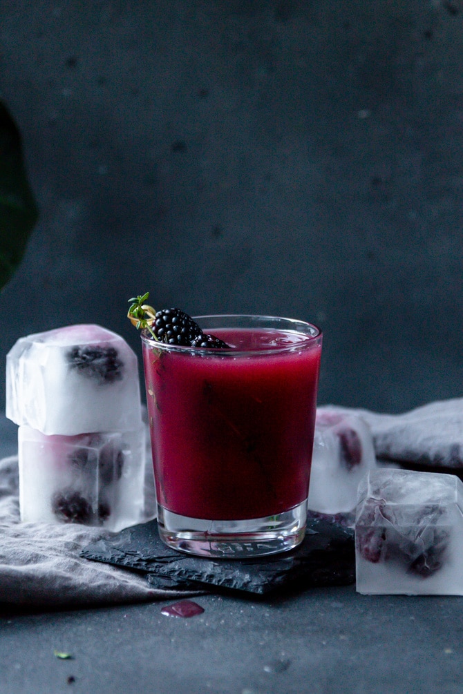 Smokey Blackberry Mezcal Cocktail