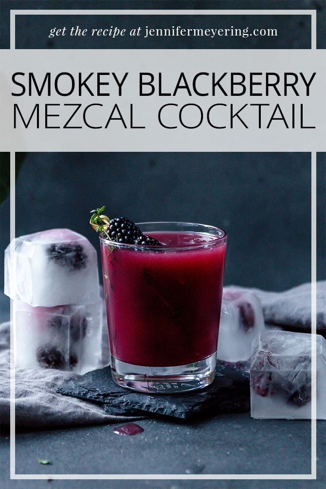 Smokey Blackberry Mezcal Cocktail - JenniferMeyering.com