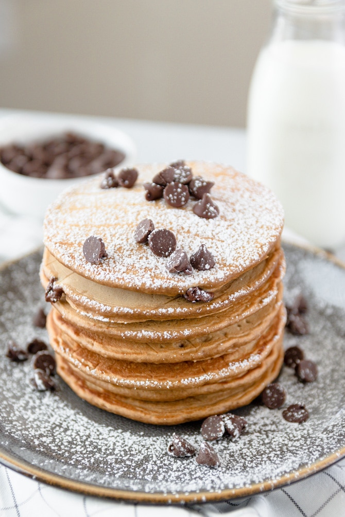 Chocolate Chip Coffee Pancakes