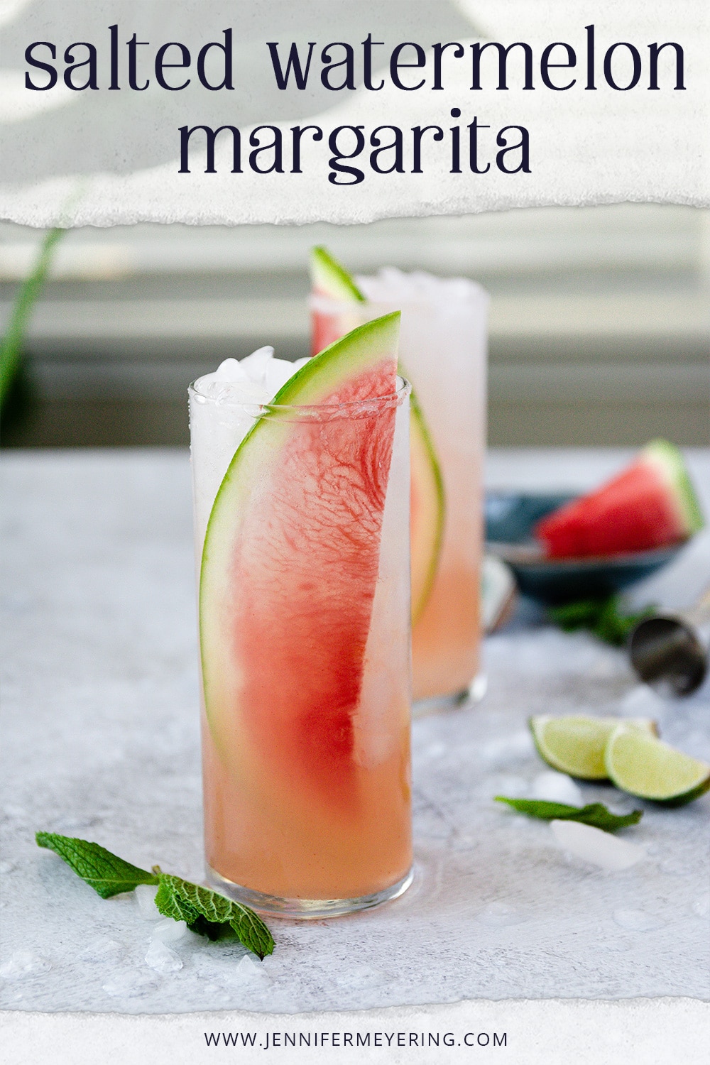 Salted Watermelon Margarita - JenniferMeyering.com