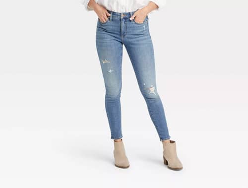 High Rise Skinny Cropped Jeans