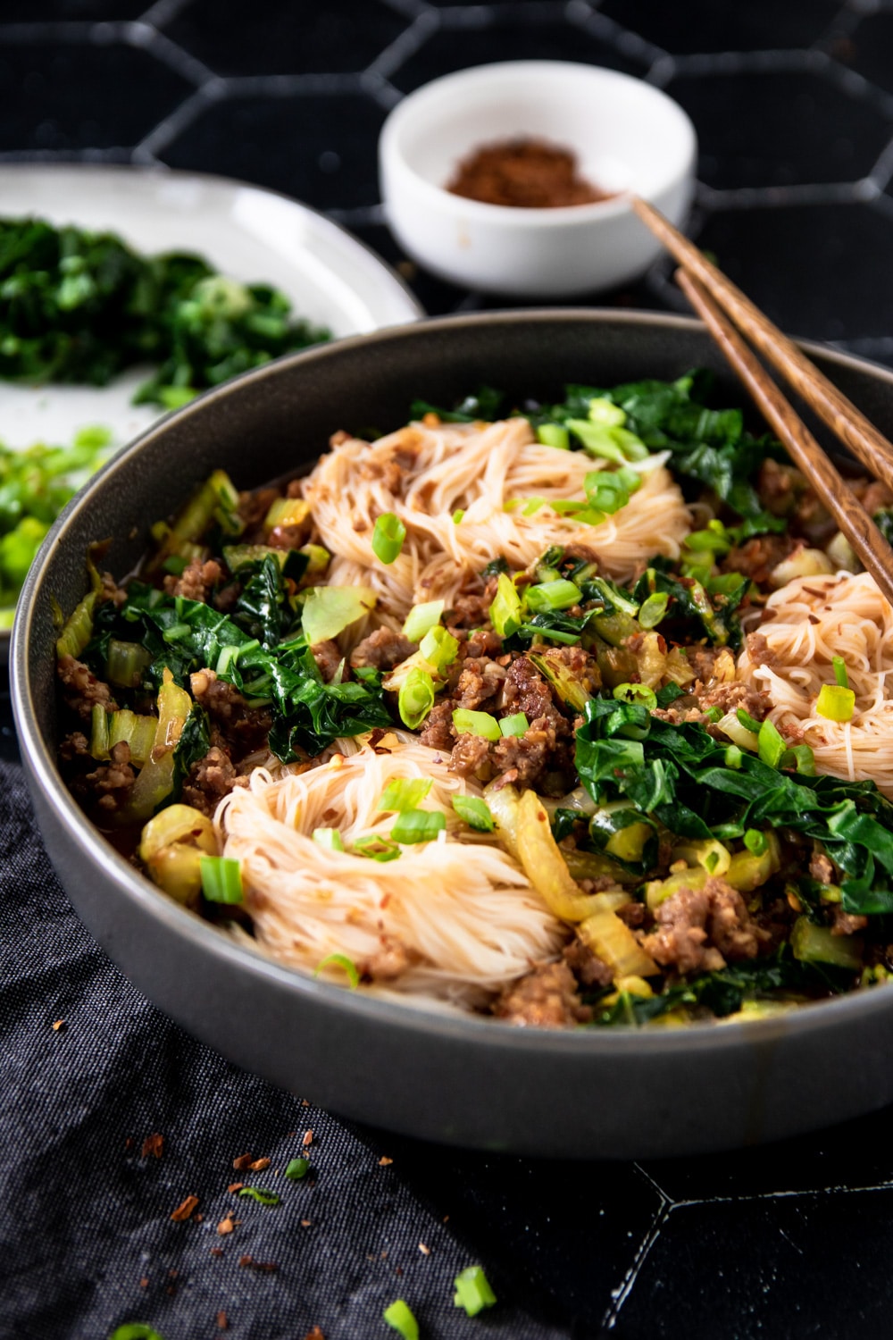 Spicy Pork With Rice Noodles Jennifer Meyering